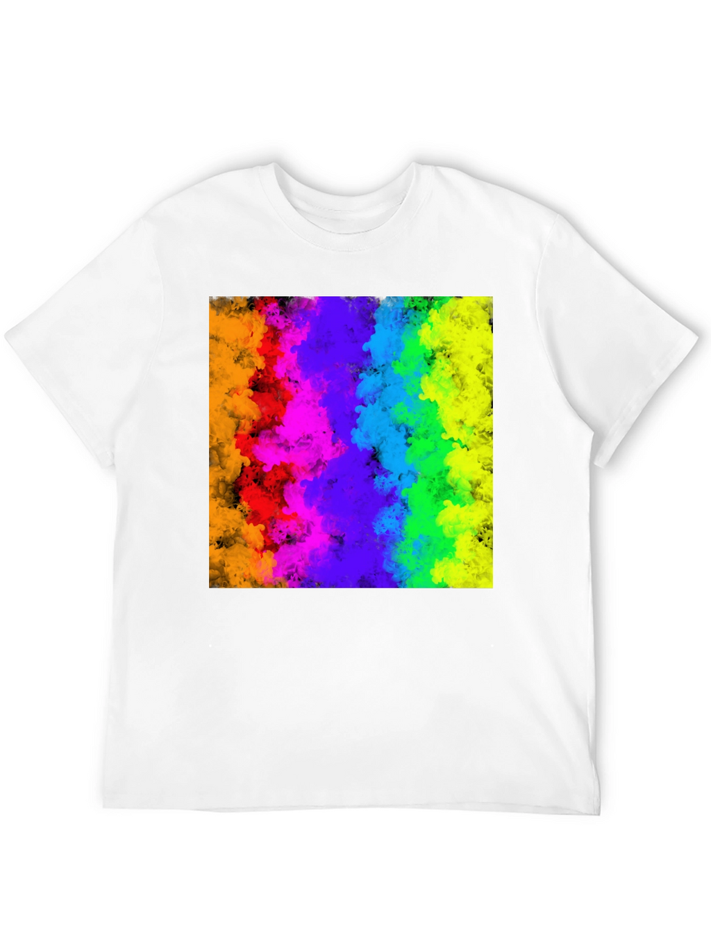 Rainbow Cloud Graphic Black T-Shirt