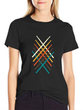 Retro Drum Sticks Graphic T-Shirt