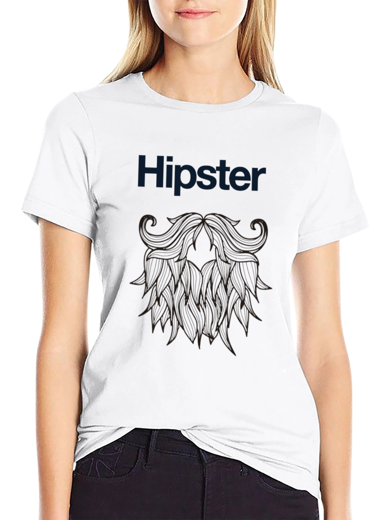 Hipster Style Graphic Print T-Shirt