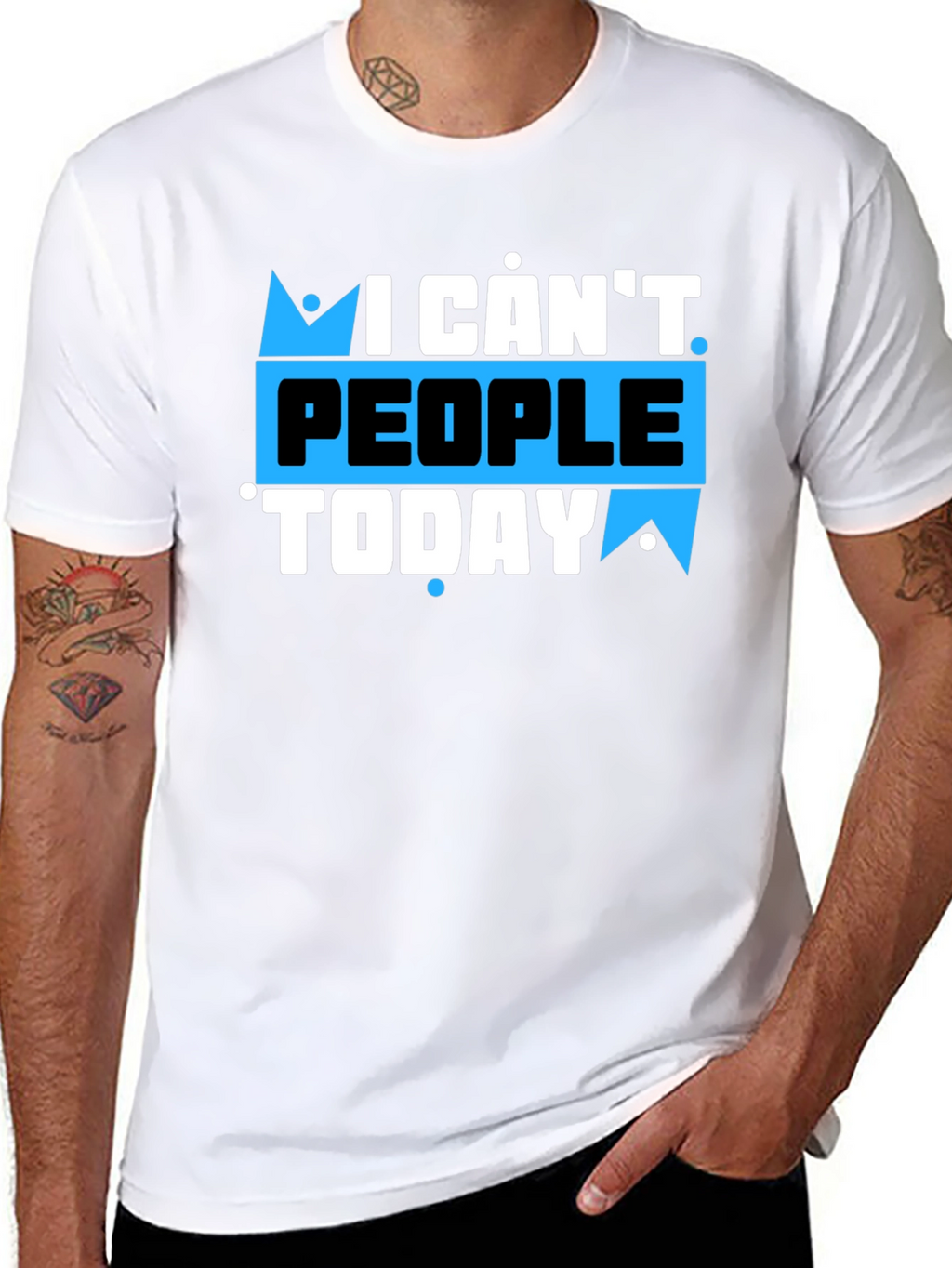 I Cant People Today Graphic T-Shirt