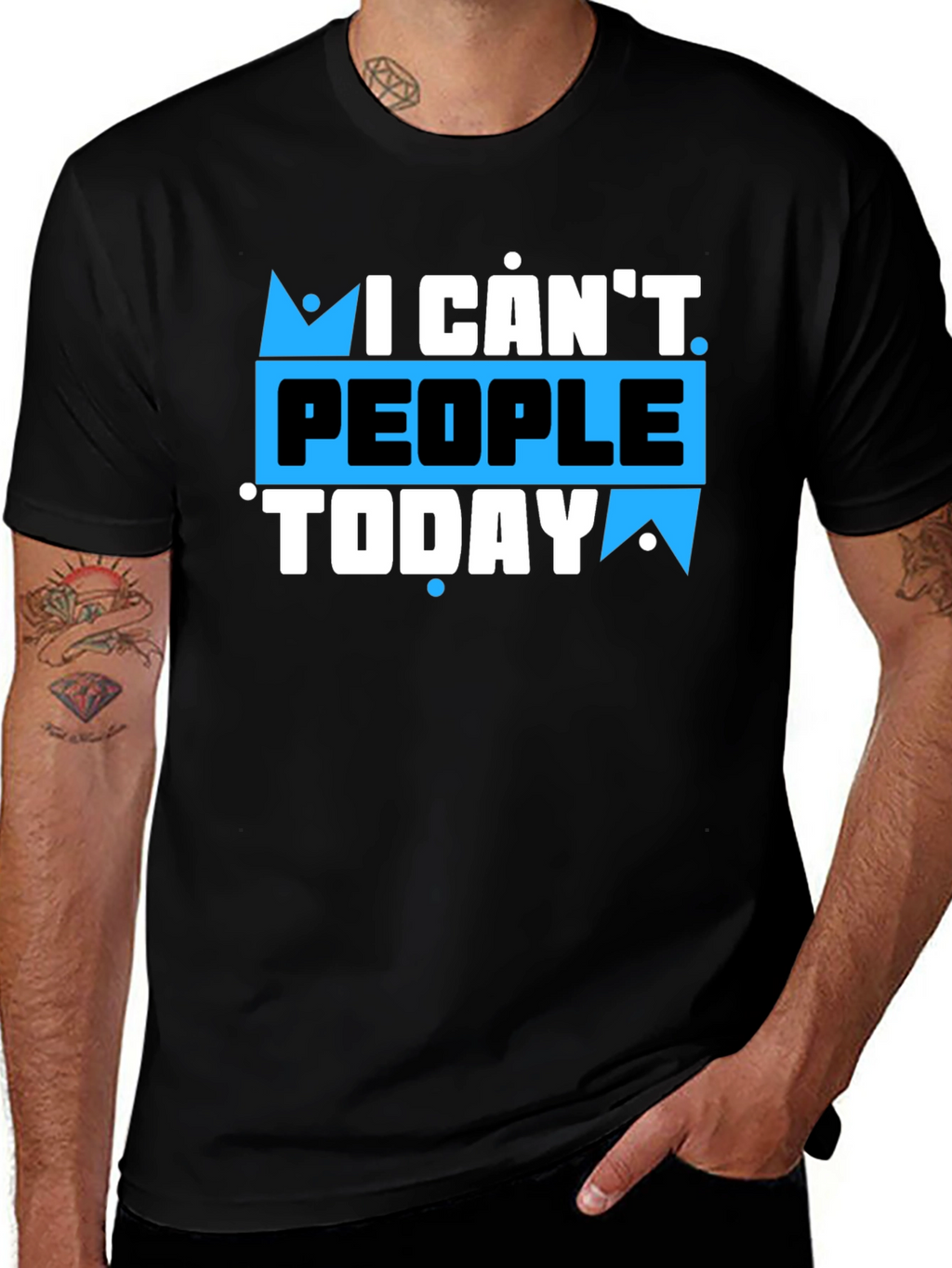 I Cant People Today Graphic T-Shirt