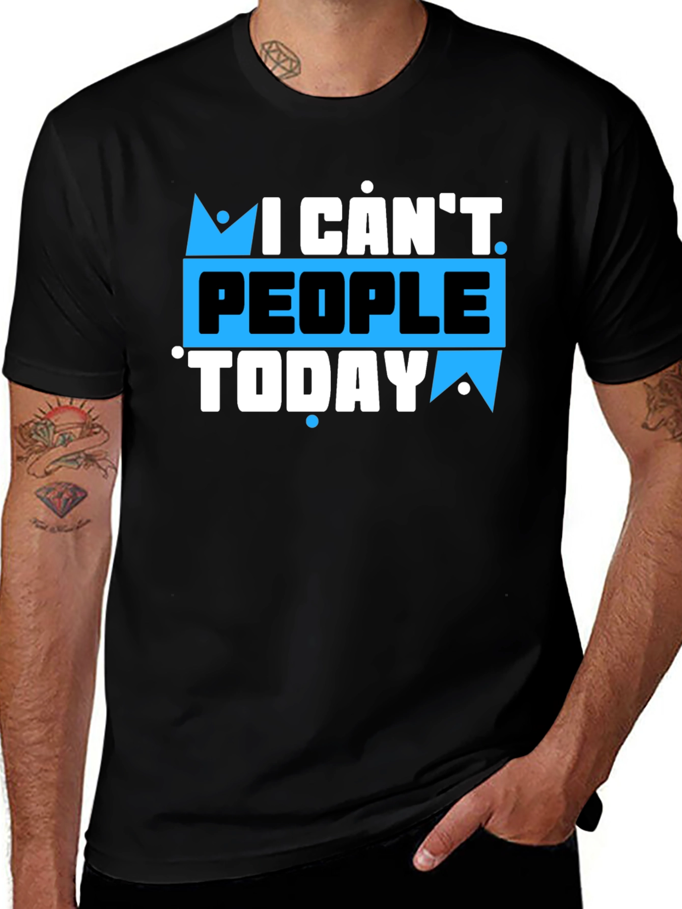 I Cant People Today Graphic T-Shirt