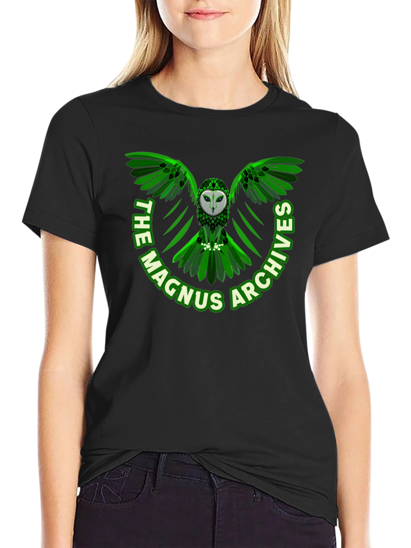 The Magnus Archives Owl T-Shirt - Black