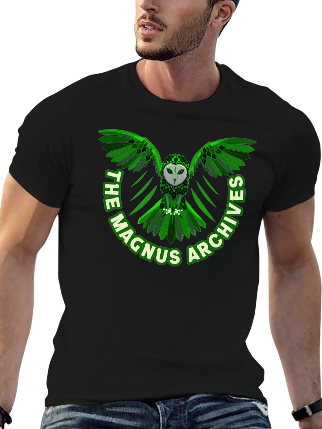 The Magnus Archives Owl T-Shirt - Black