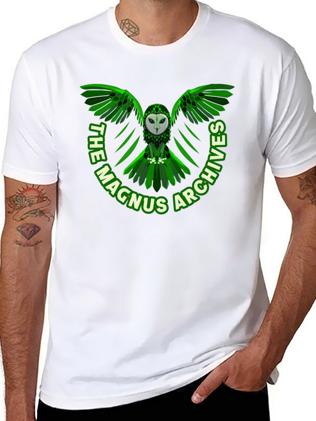 The Magnus Archives Owl T-Shirt - Black