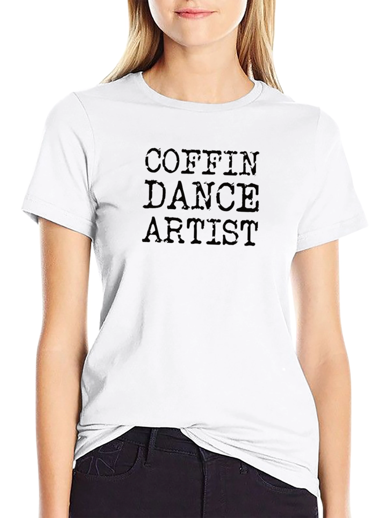 Coffin Dance Artist Graphic Tee - Black T-Shirt