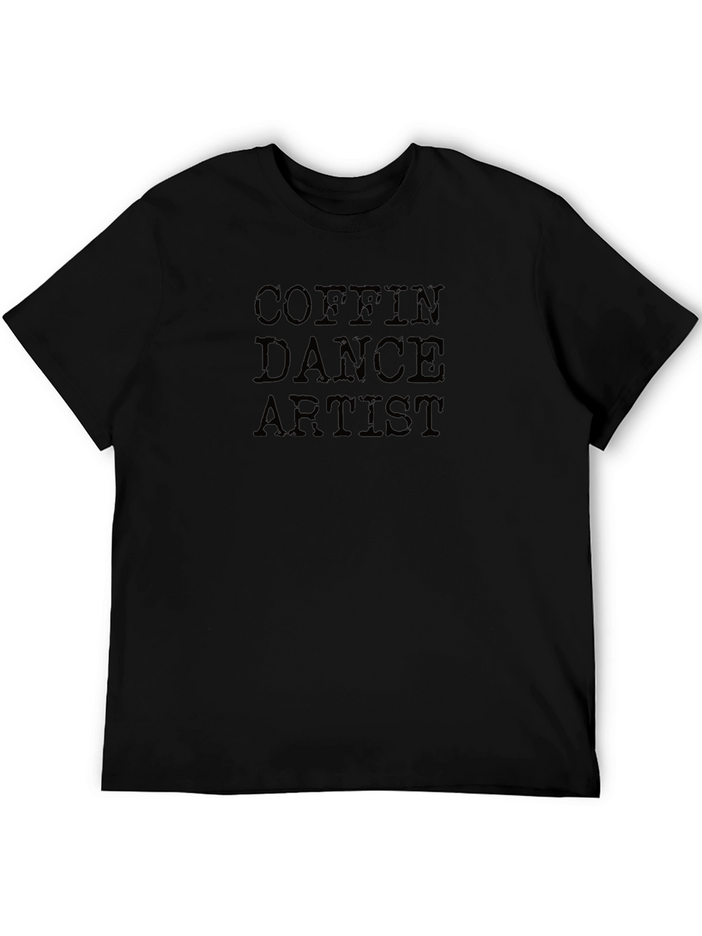 Coffin Dance Artist Graphic Tee - Black T-Shirt