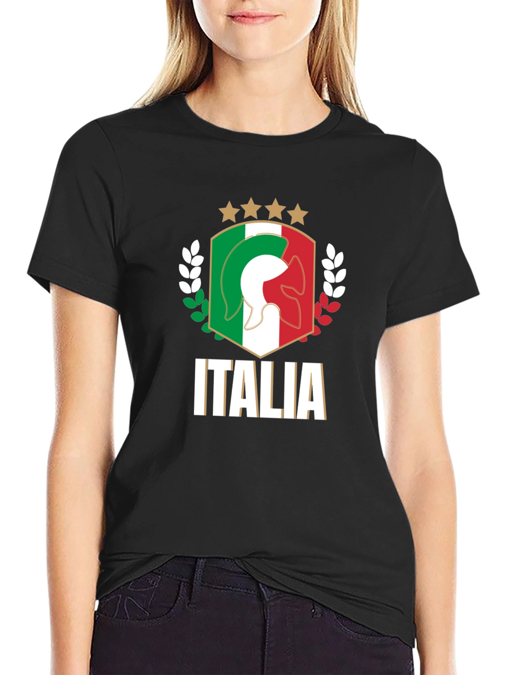 Italia T-Shirt Black Italian Pride