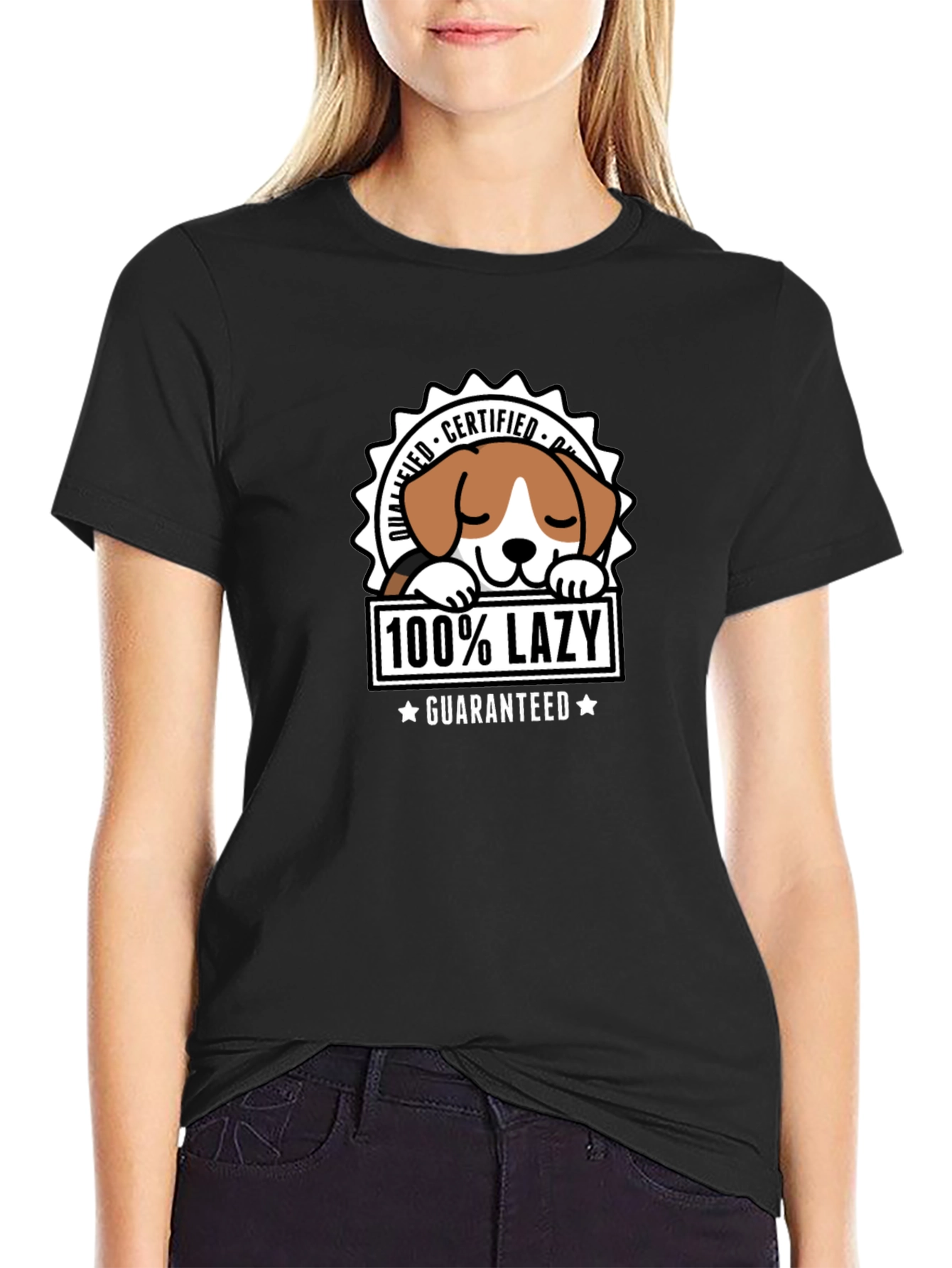 100% Lazy Dog Graphic Tee