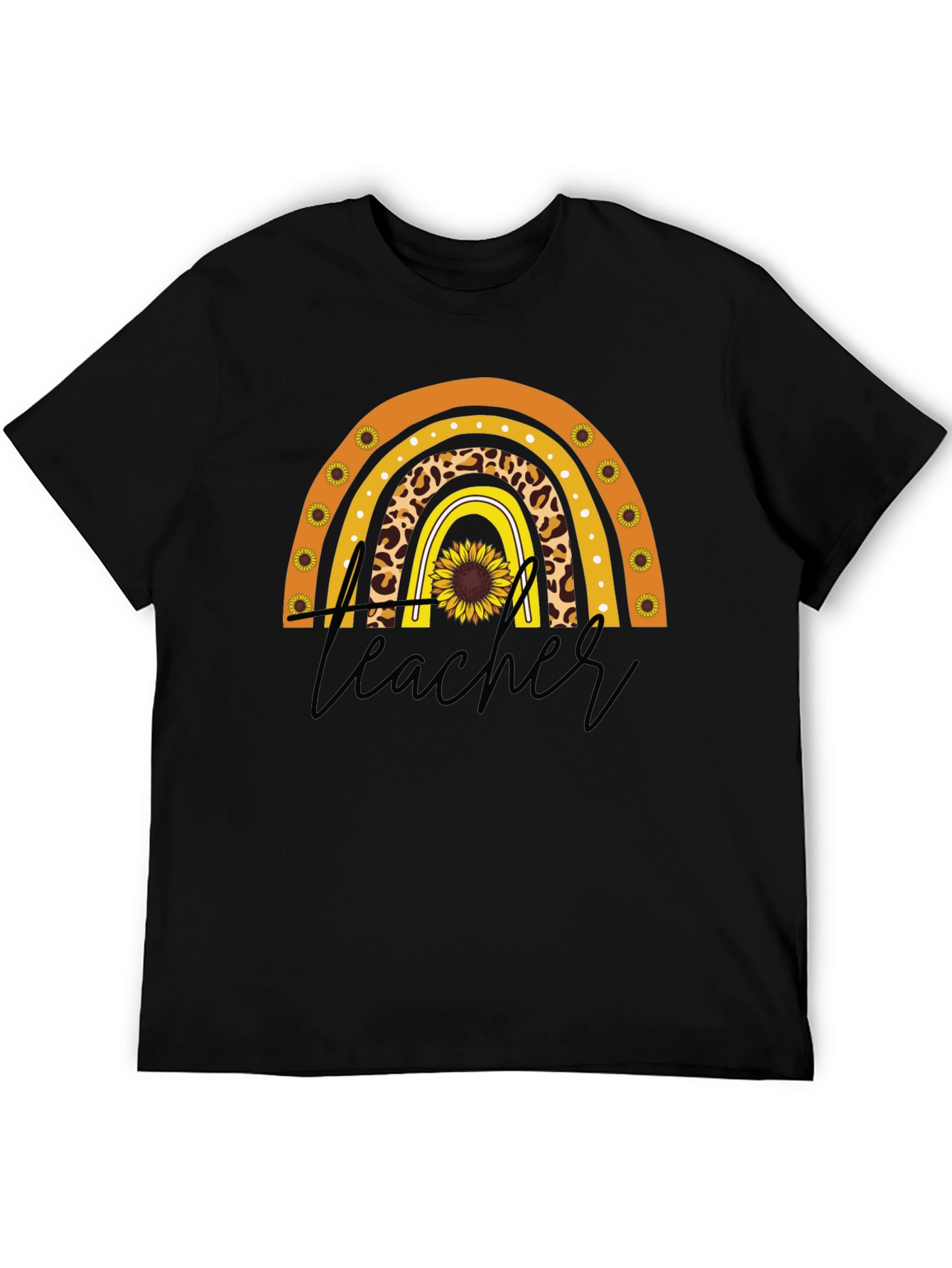 Sunflower Rainbow Teacher Graphic Tee