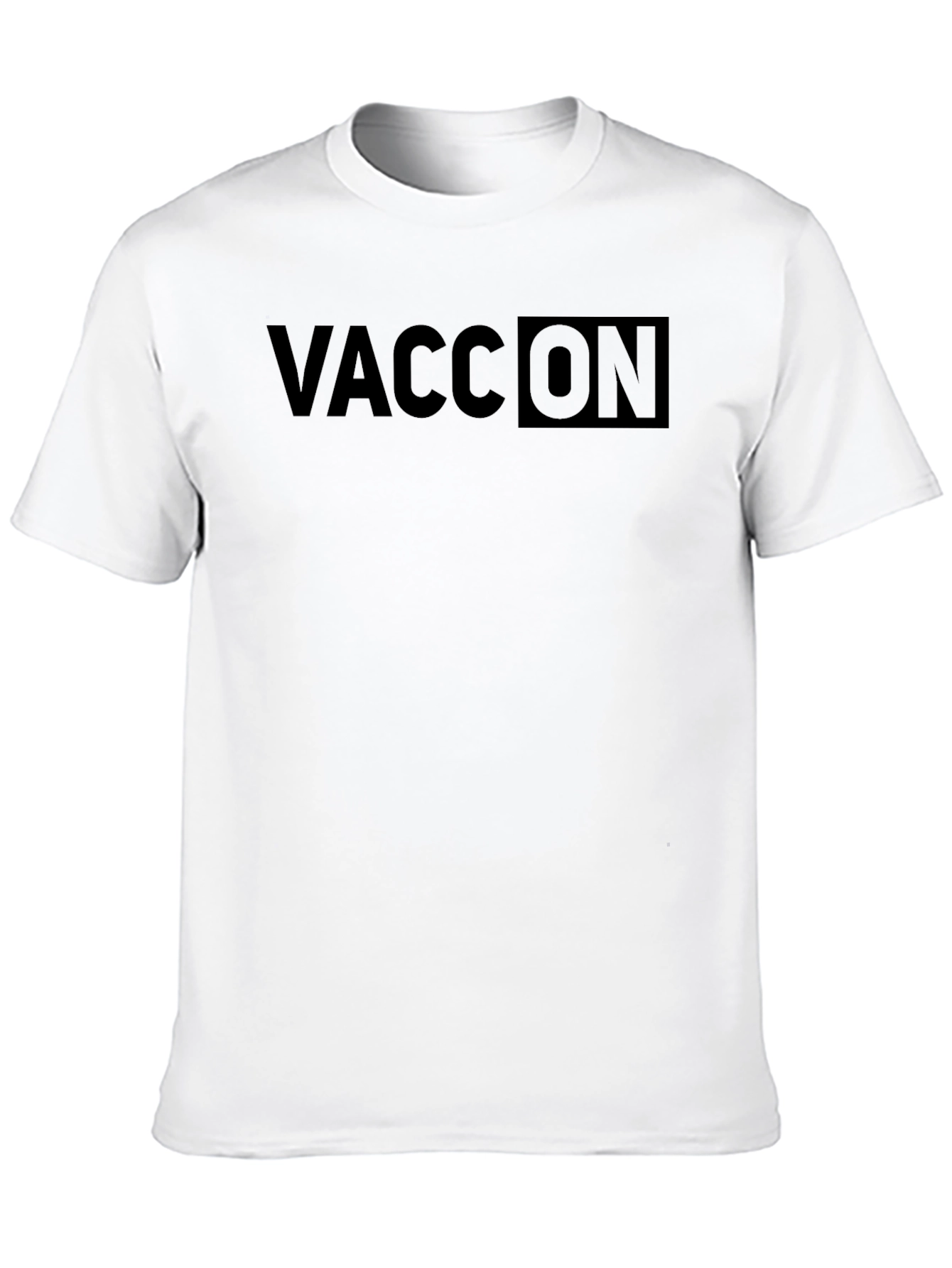 Black VACC ON Graphic T-Shirt