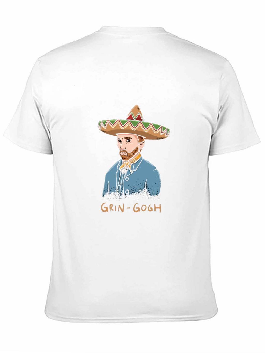 Grin-Gogh Black T-Shirt - Art Humor