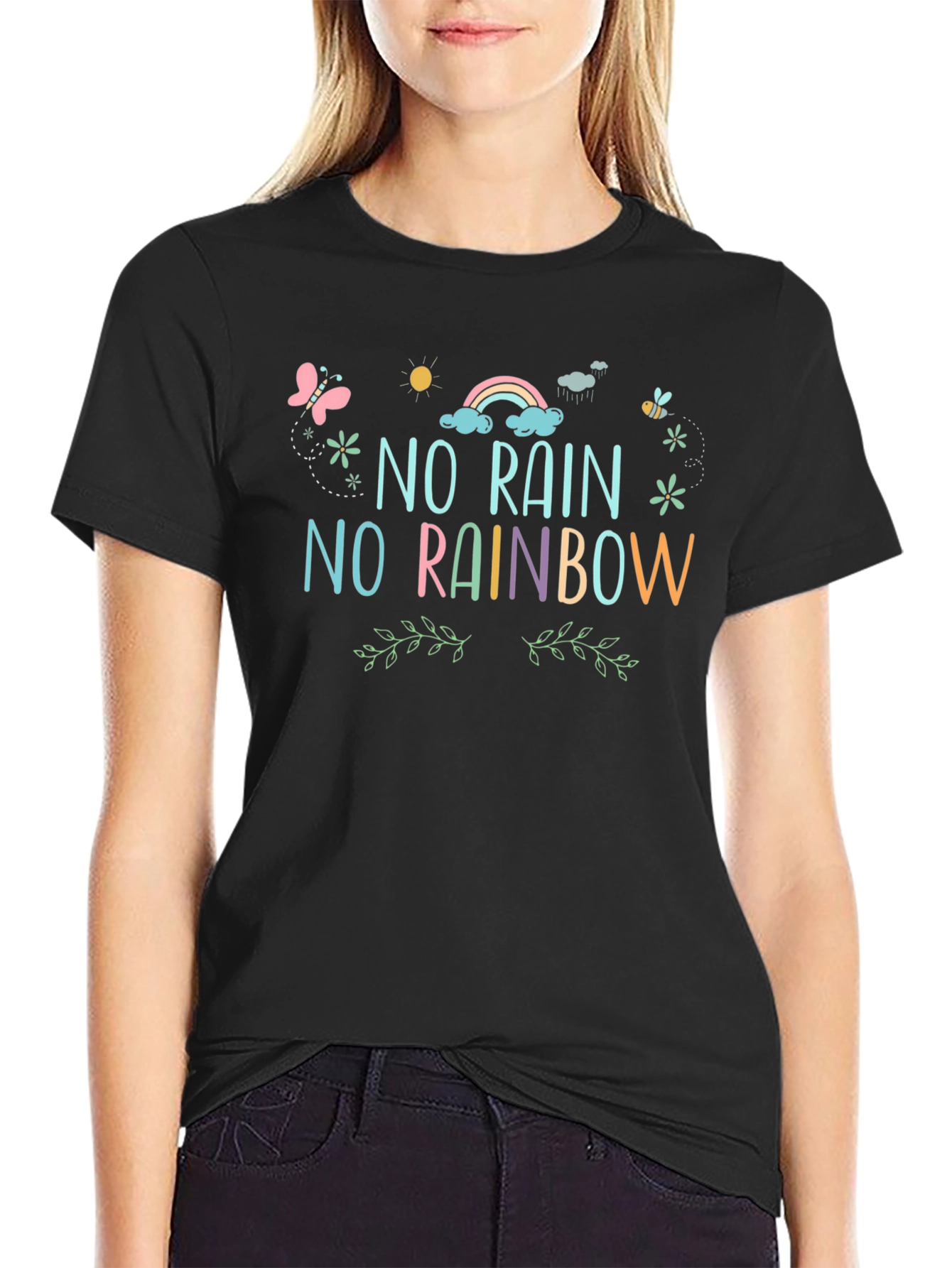 No Rain No Rainbow Graphic Tee