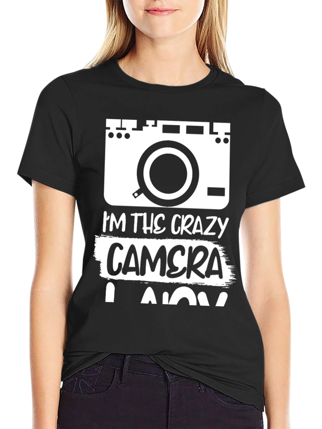 Crazy Camera Lover Black T-Shirt