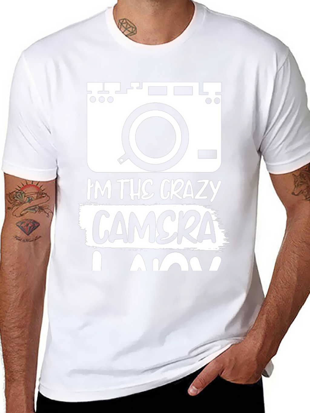 Crazy Camera Lover Black T-Shirt