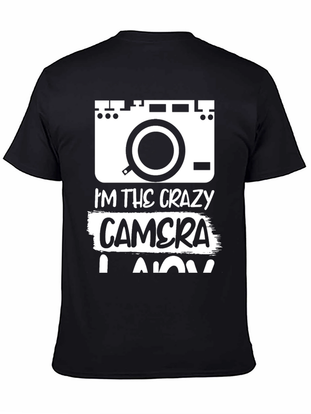 Crazy Camera Lover Black T-Shirt