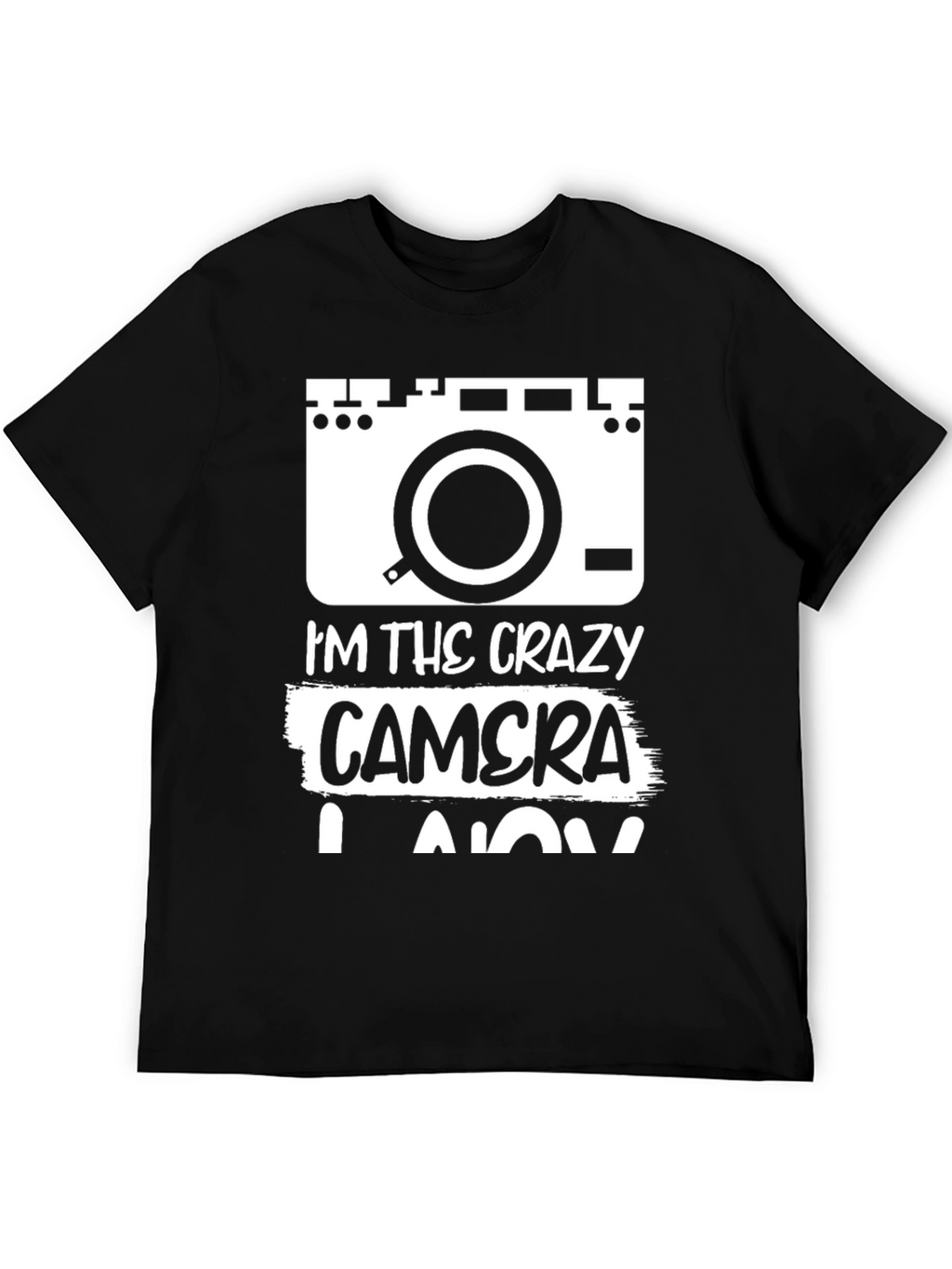 Crazy Camera Lover Black T-Shirt