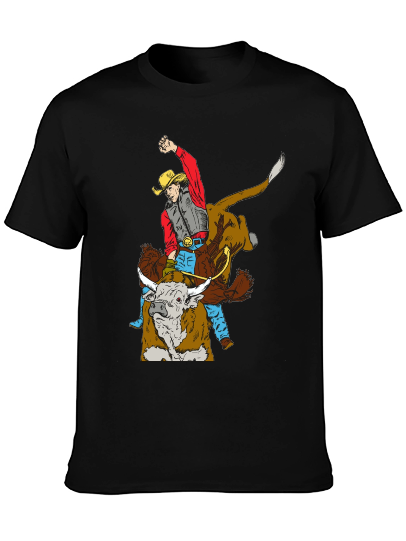 Cowboy Bull Riding Graphic Tee
