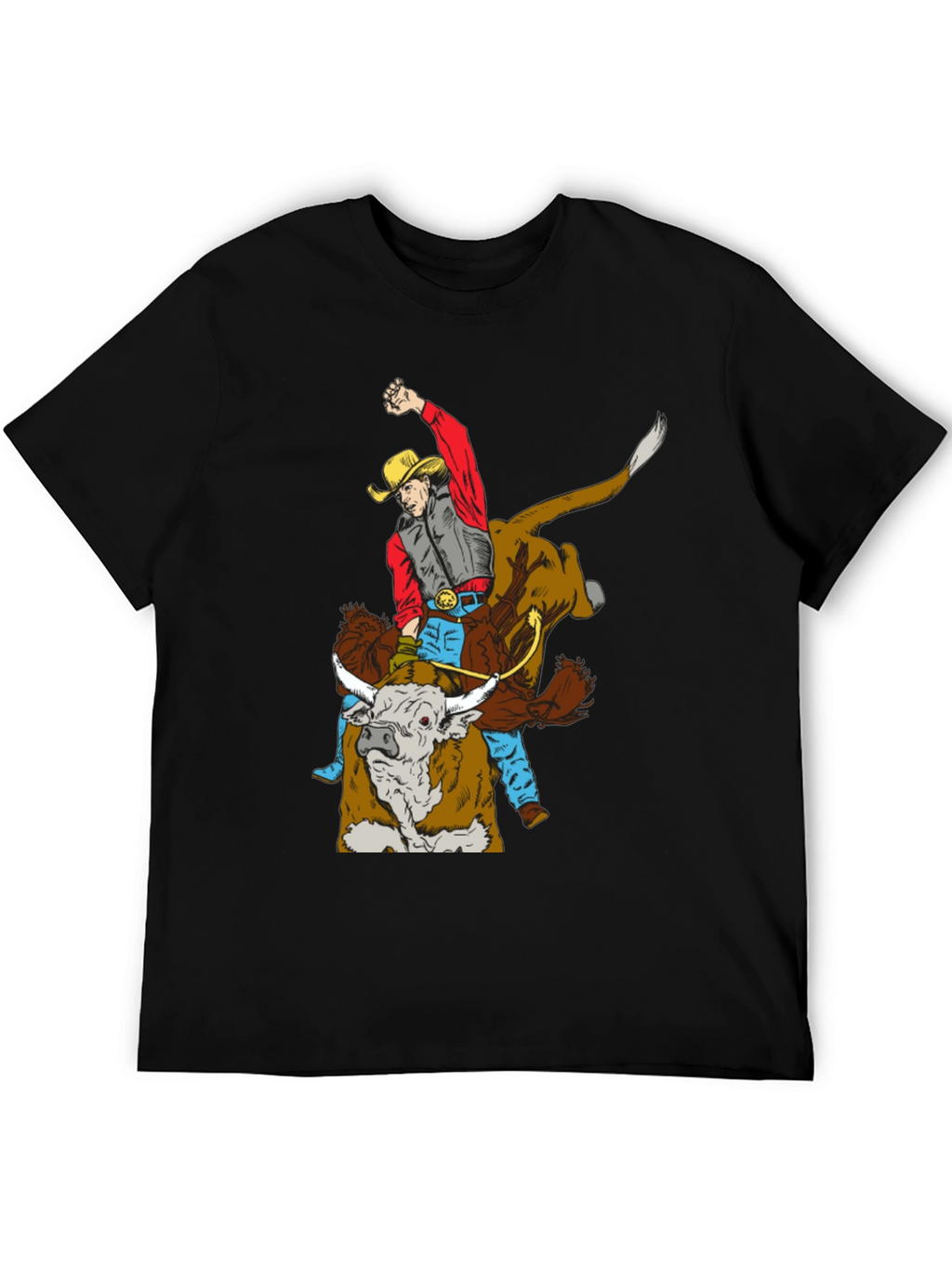 Cowboy Bull Riding Graphic Tee