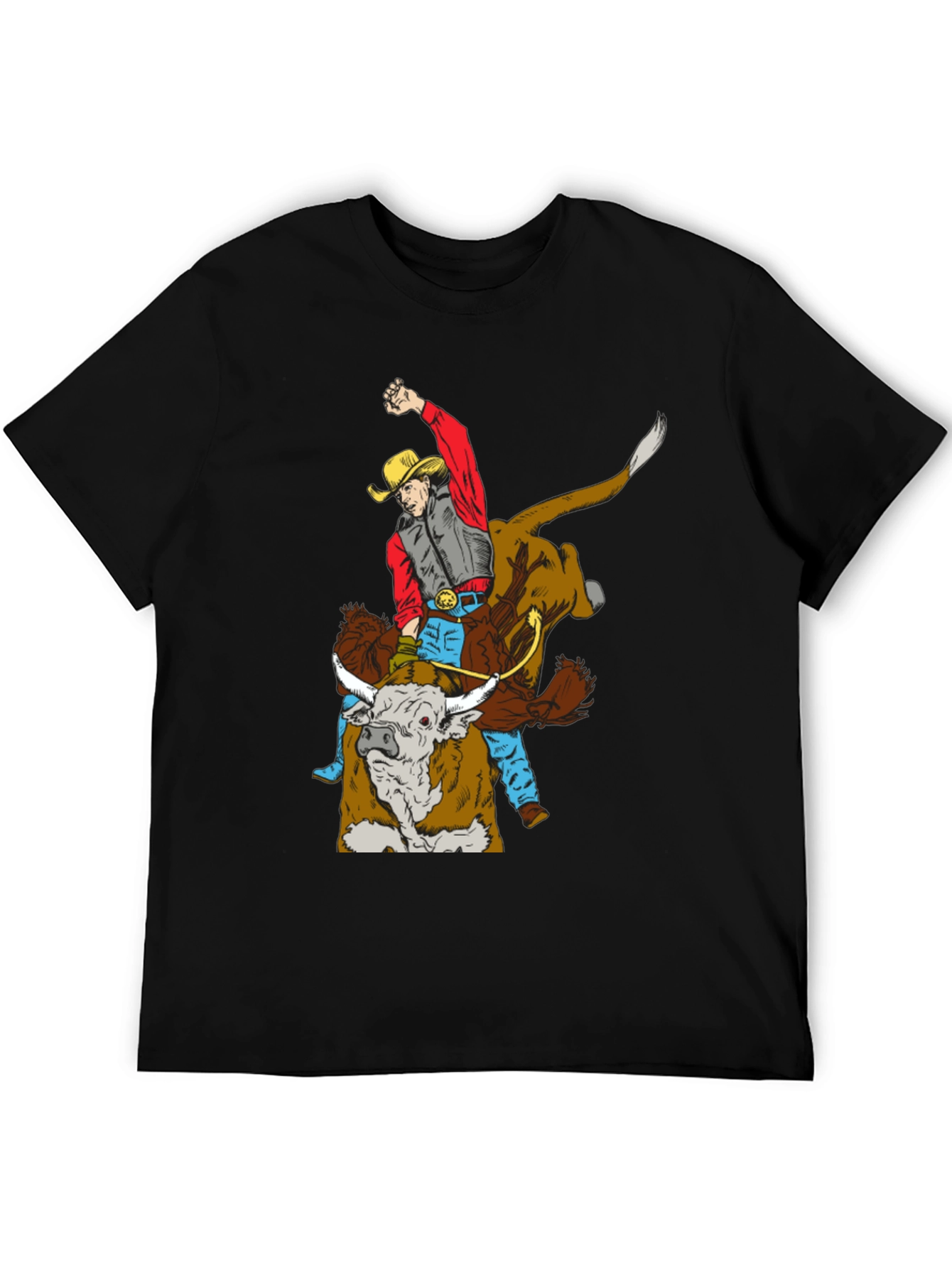 Cowboy Bull Riding Graphic Tee