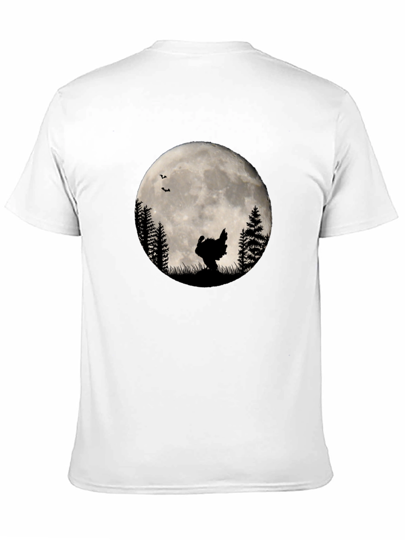 Turkey Silhouette Moon Graphic T-Shirt