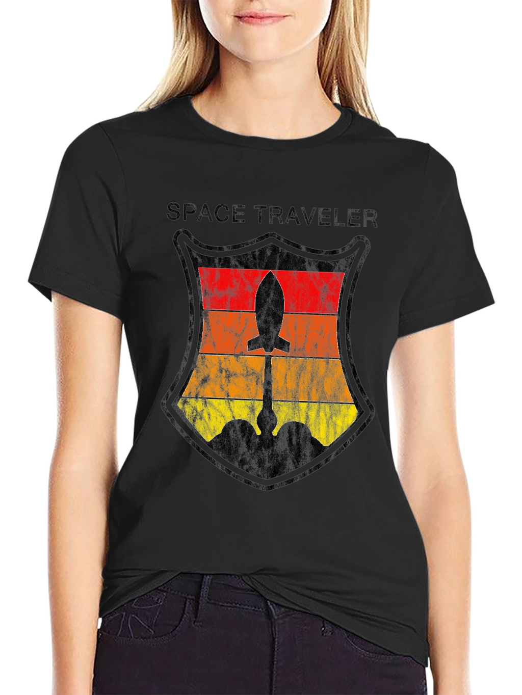 Space Traveler Rocket Graphic Tee