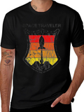 Space Traveler Rocket Graphic Tee