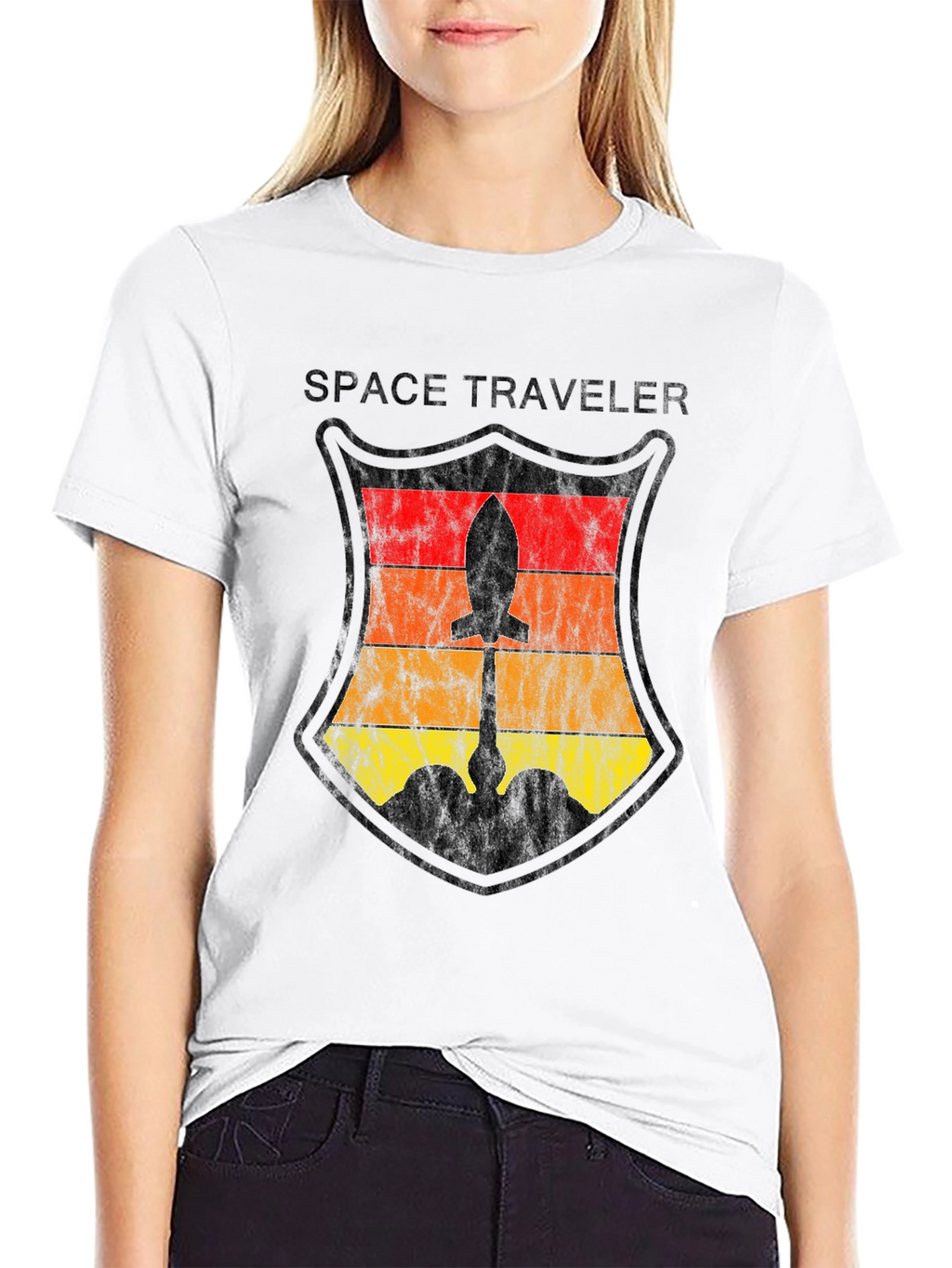 Space Traveler Rocket Graphic Tee