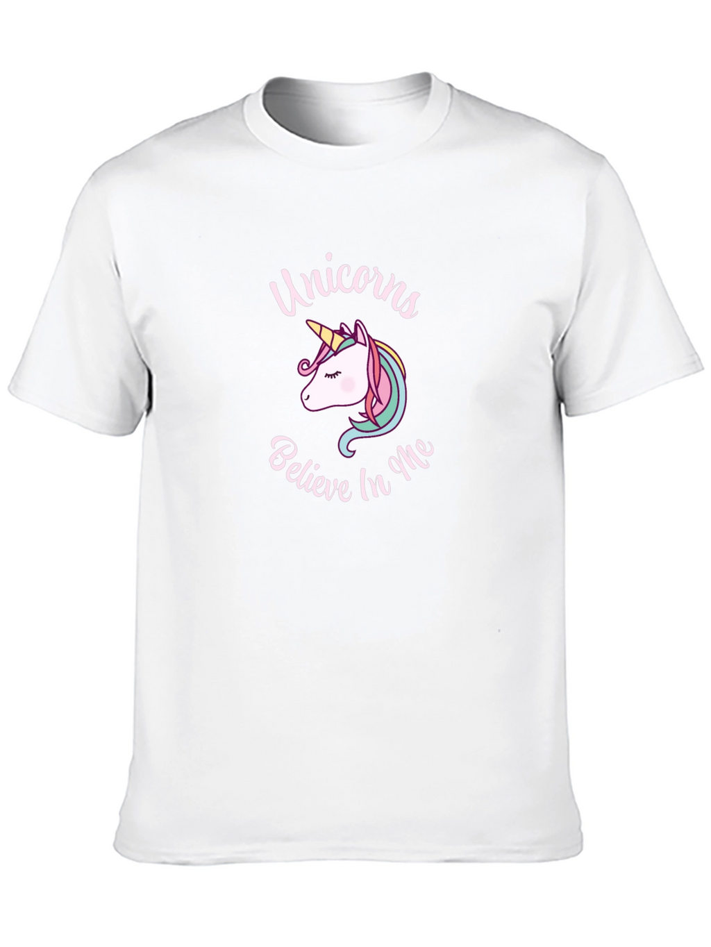 Unicorn Believe in Me Black T-Shirt