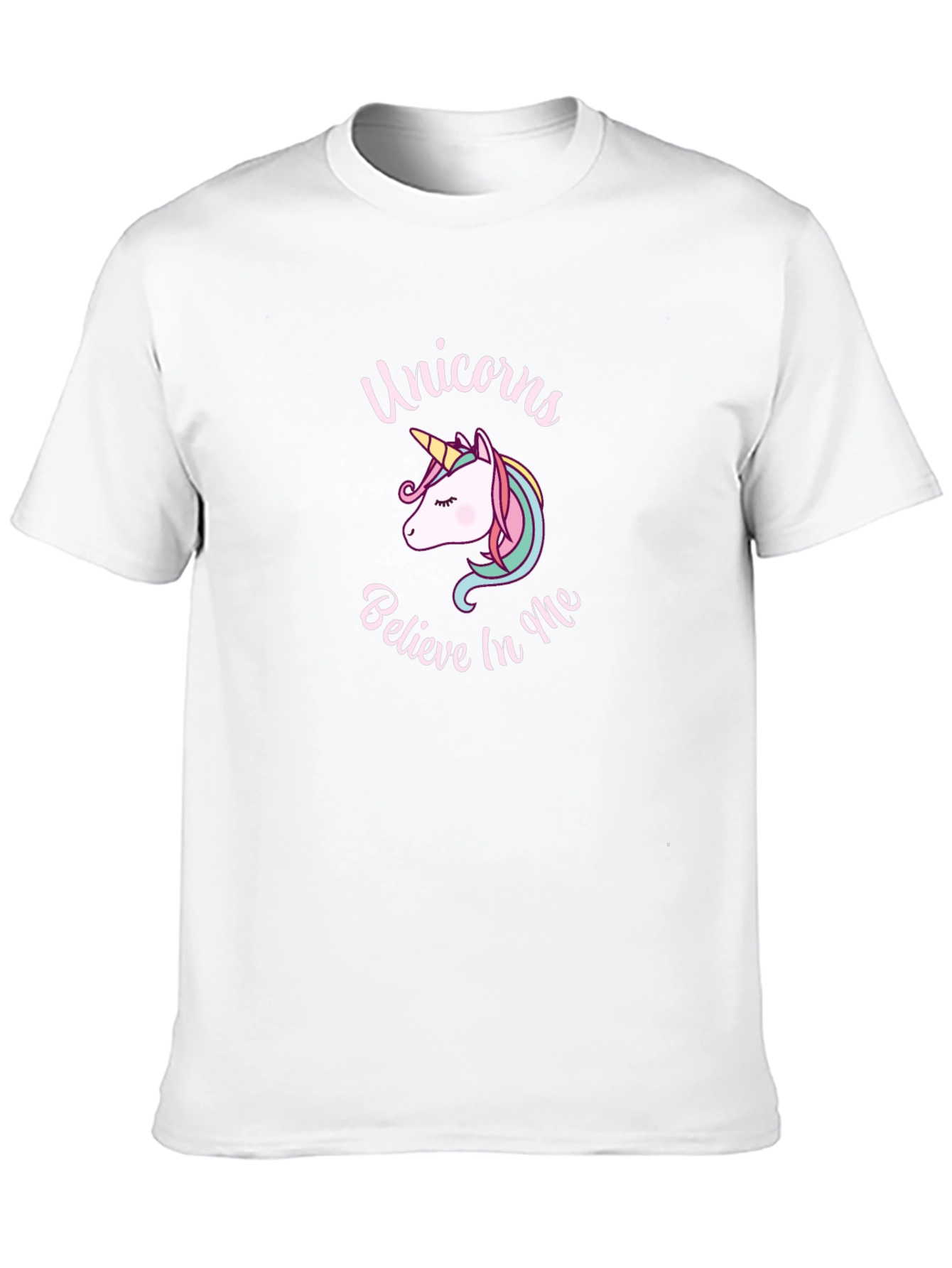 Unicorn Believe in Me Black T-Shirt