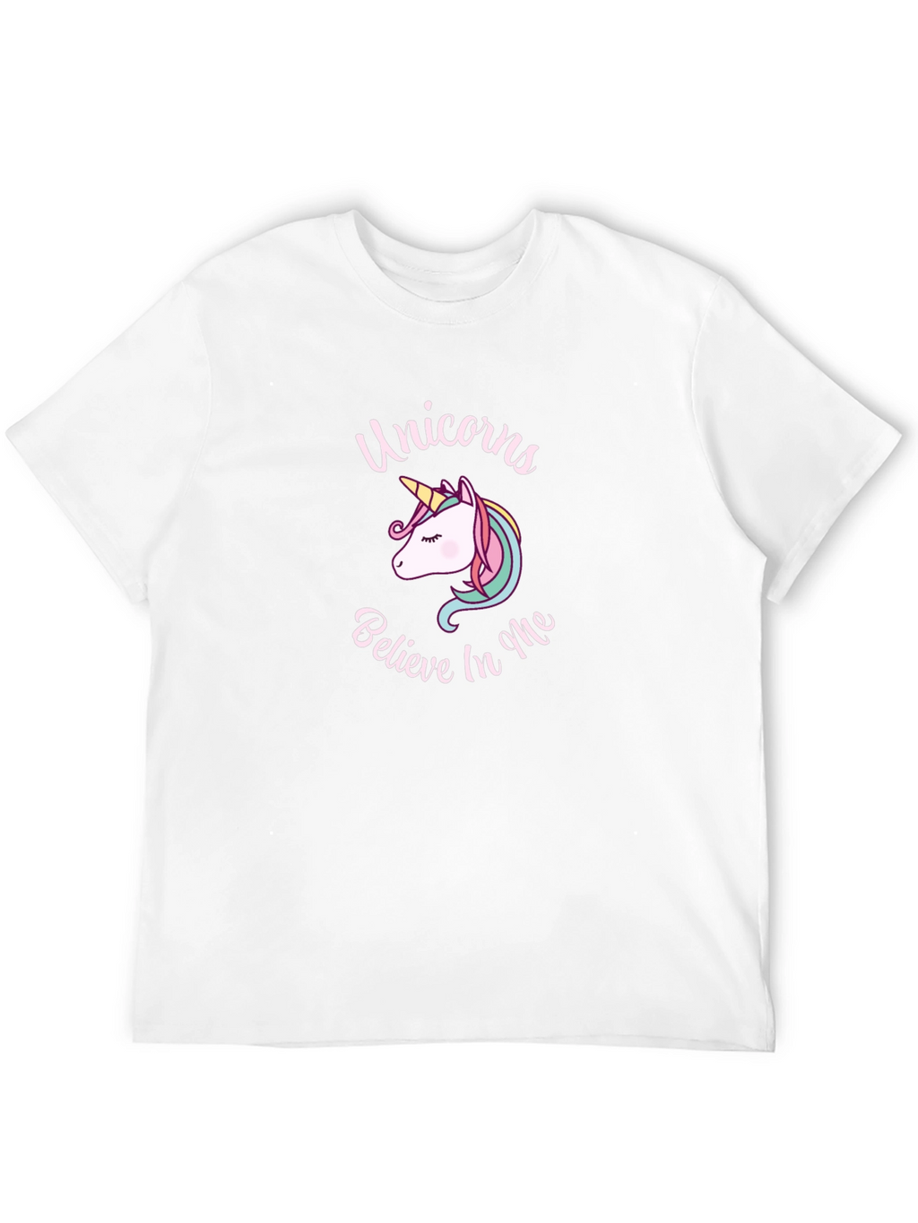 Unicorn Believe in Me Black T-Shirt