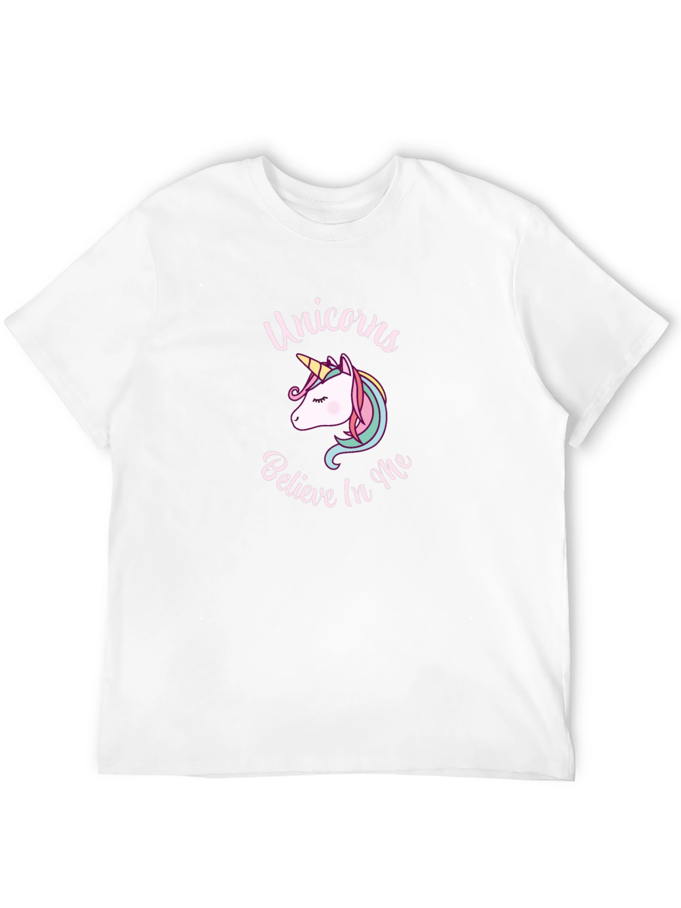 Unicorn Believe in Me Black T-Shirt