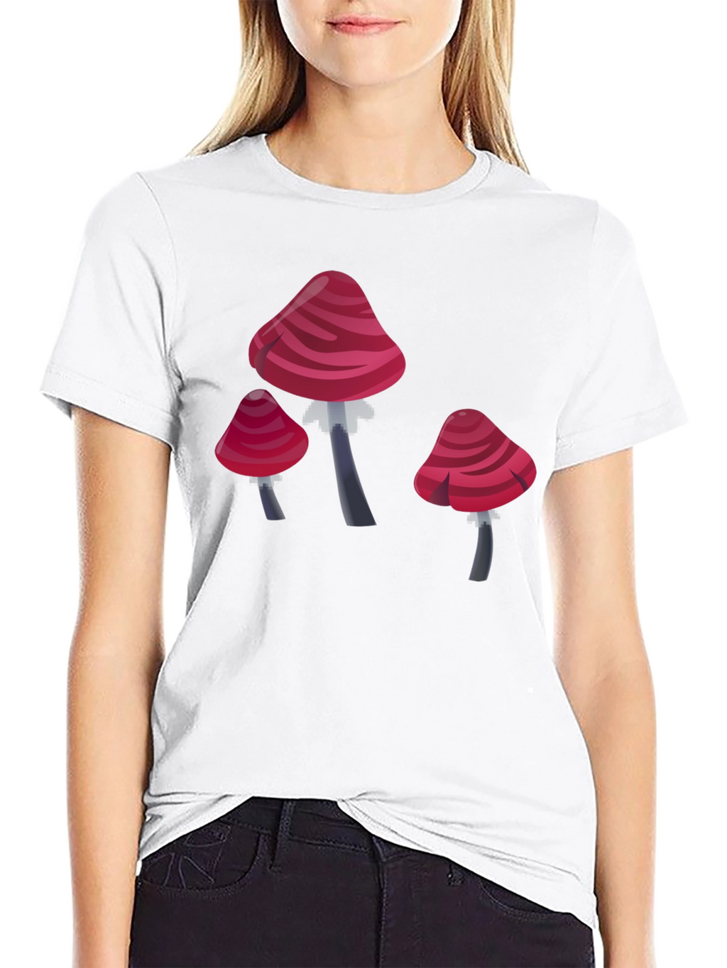 Mushroom Graphic T-Shirt - Novelty Design