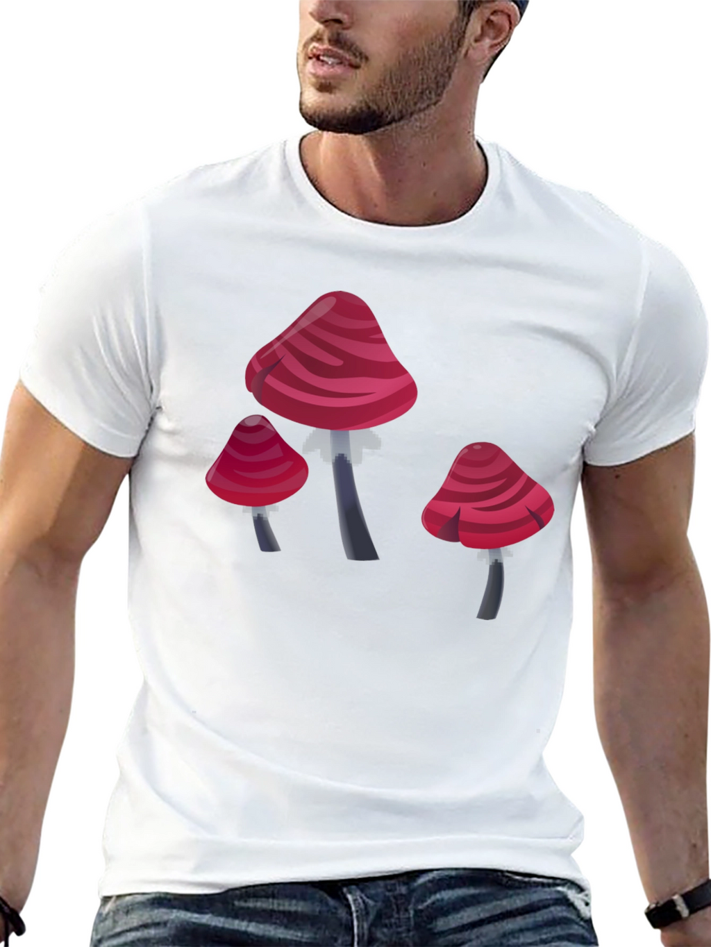 Mushroom Graphic T-Shirt - Novelty Design