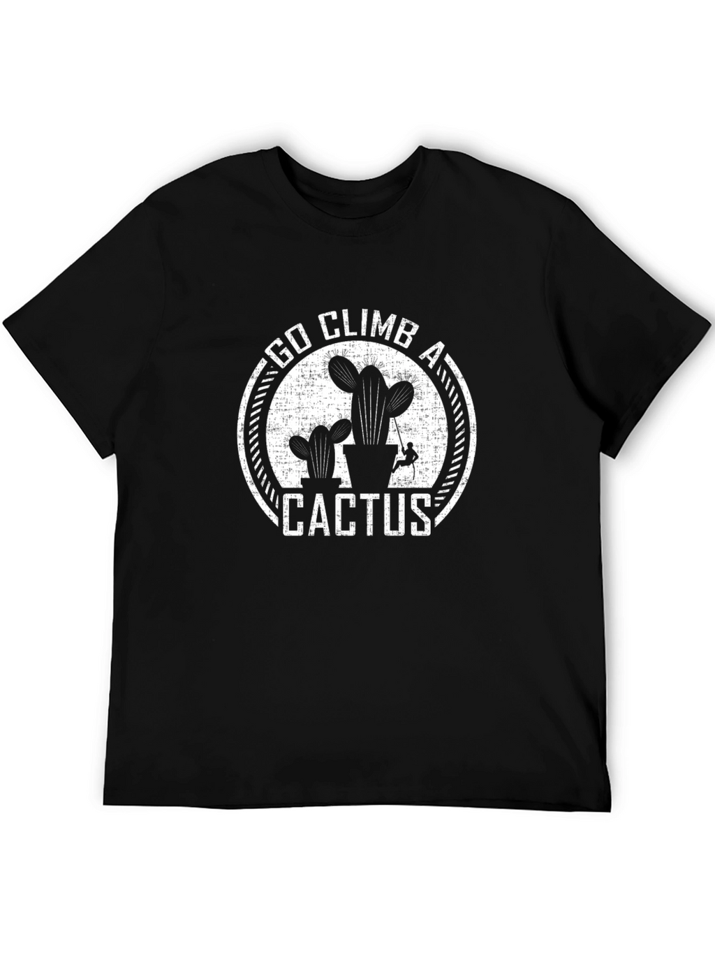 Go Climb a Cactus T-Shirt - Black