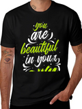 Stylish You Are Beautiful Graphic Tee