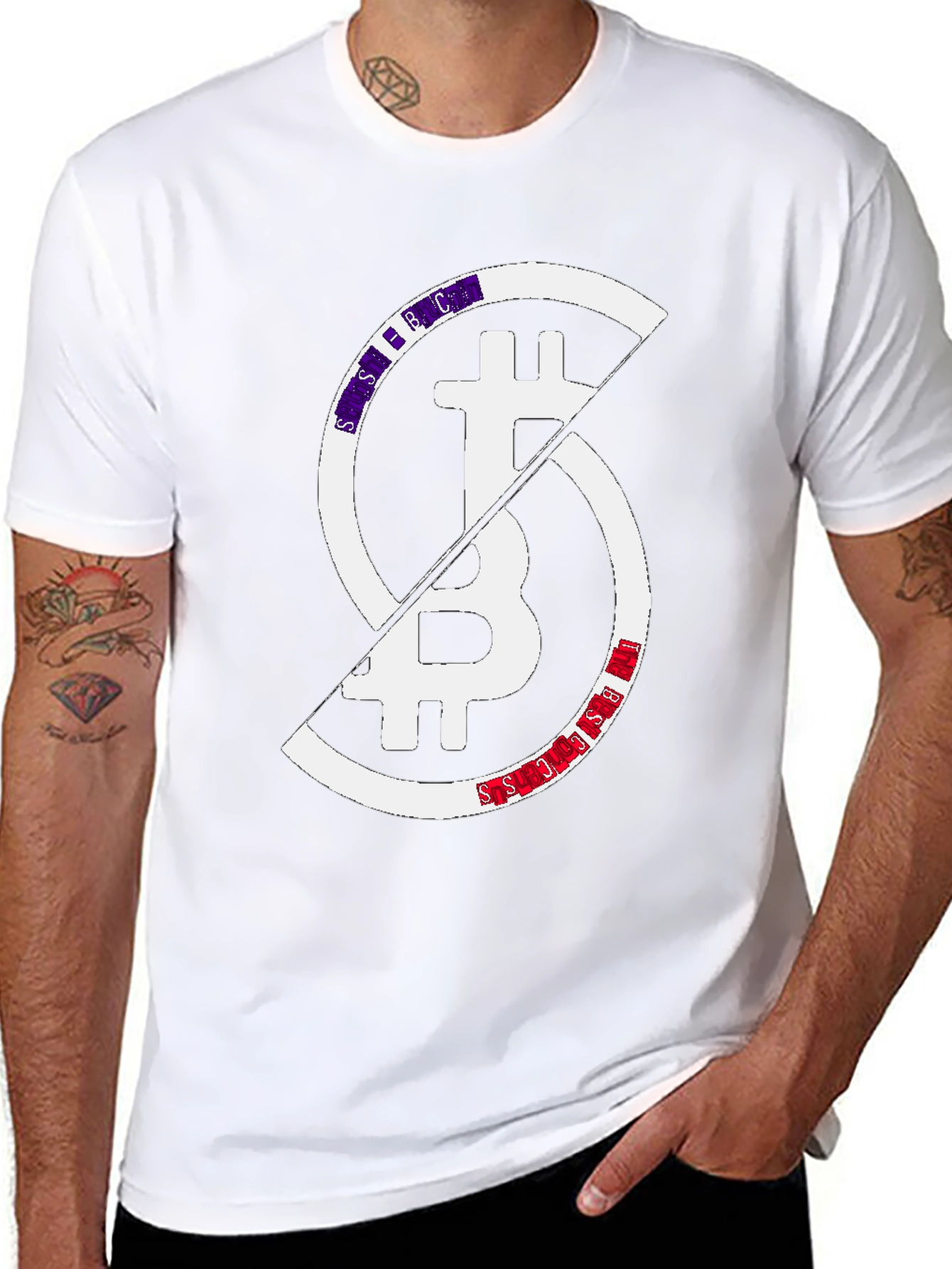 Bitcoin Block Split Graphic Tee