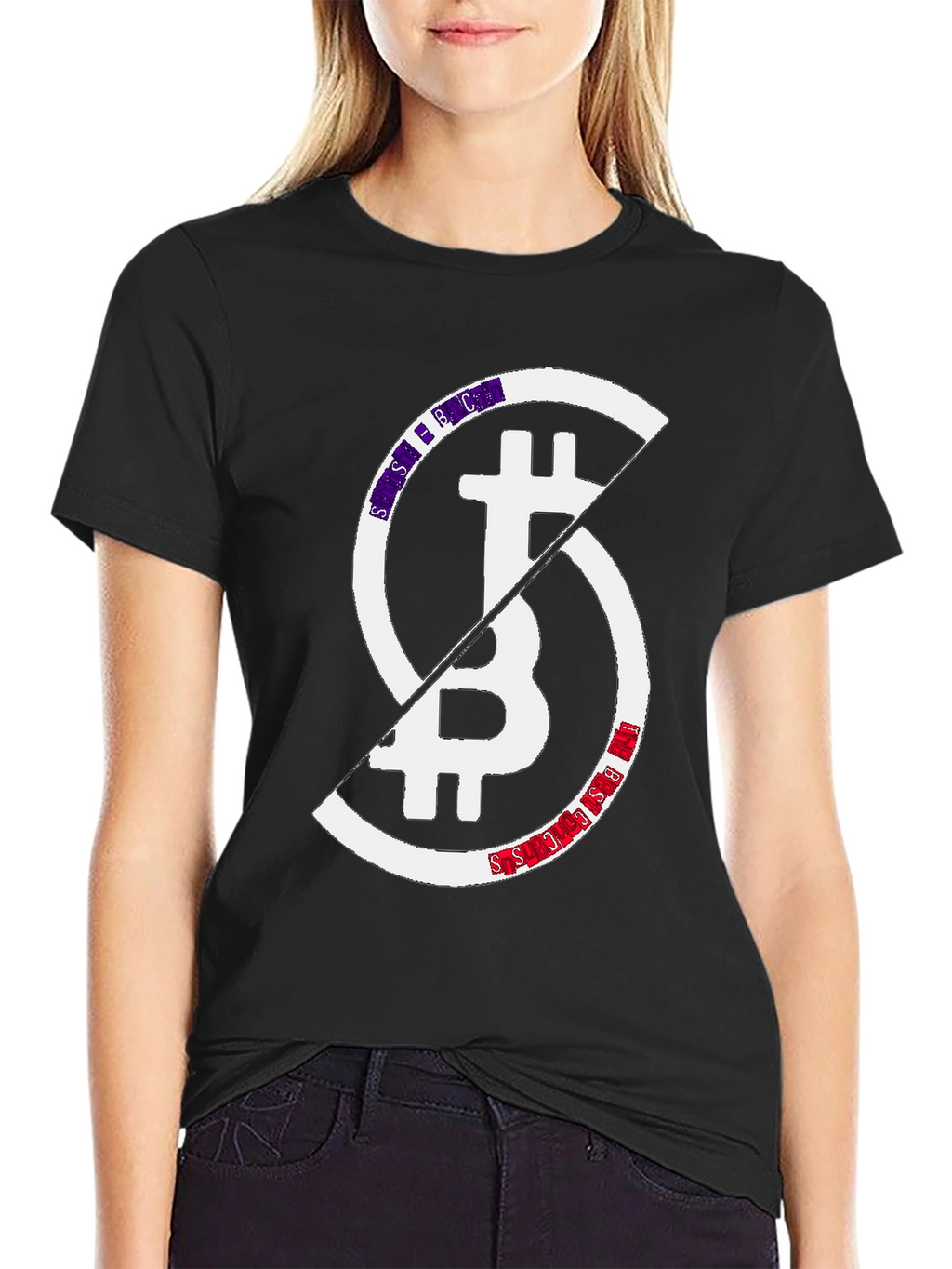 Bitcoin Block Split Graphic Tee