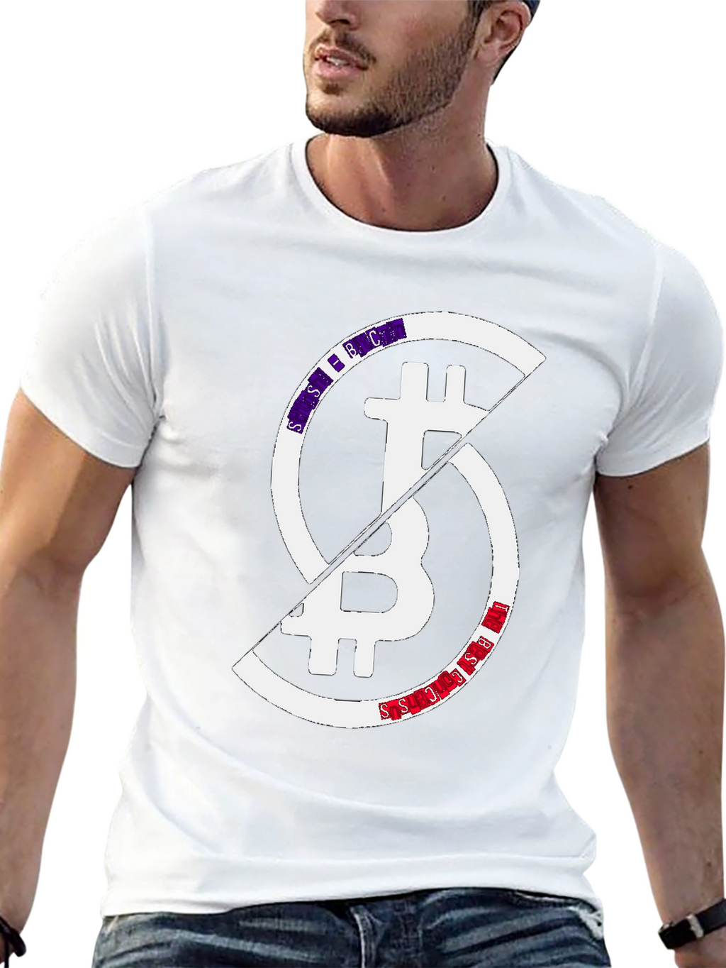 Bitcoin Block Split Graphic Tee