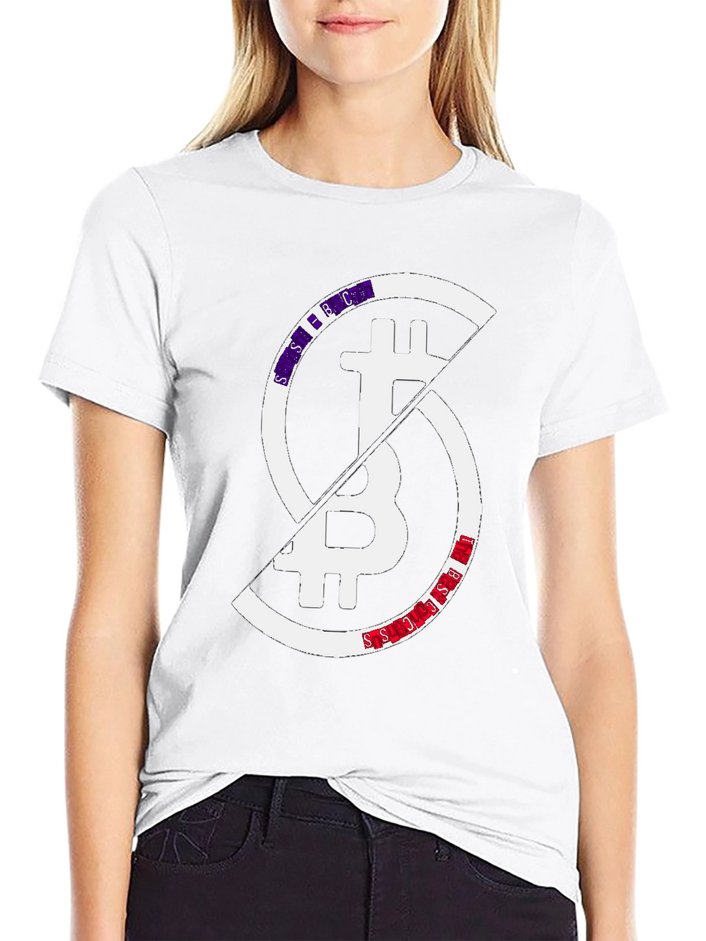 Bitcoin Block Split Graphic Tee