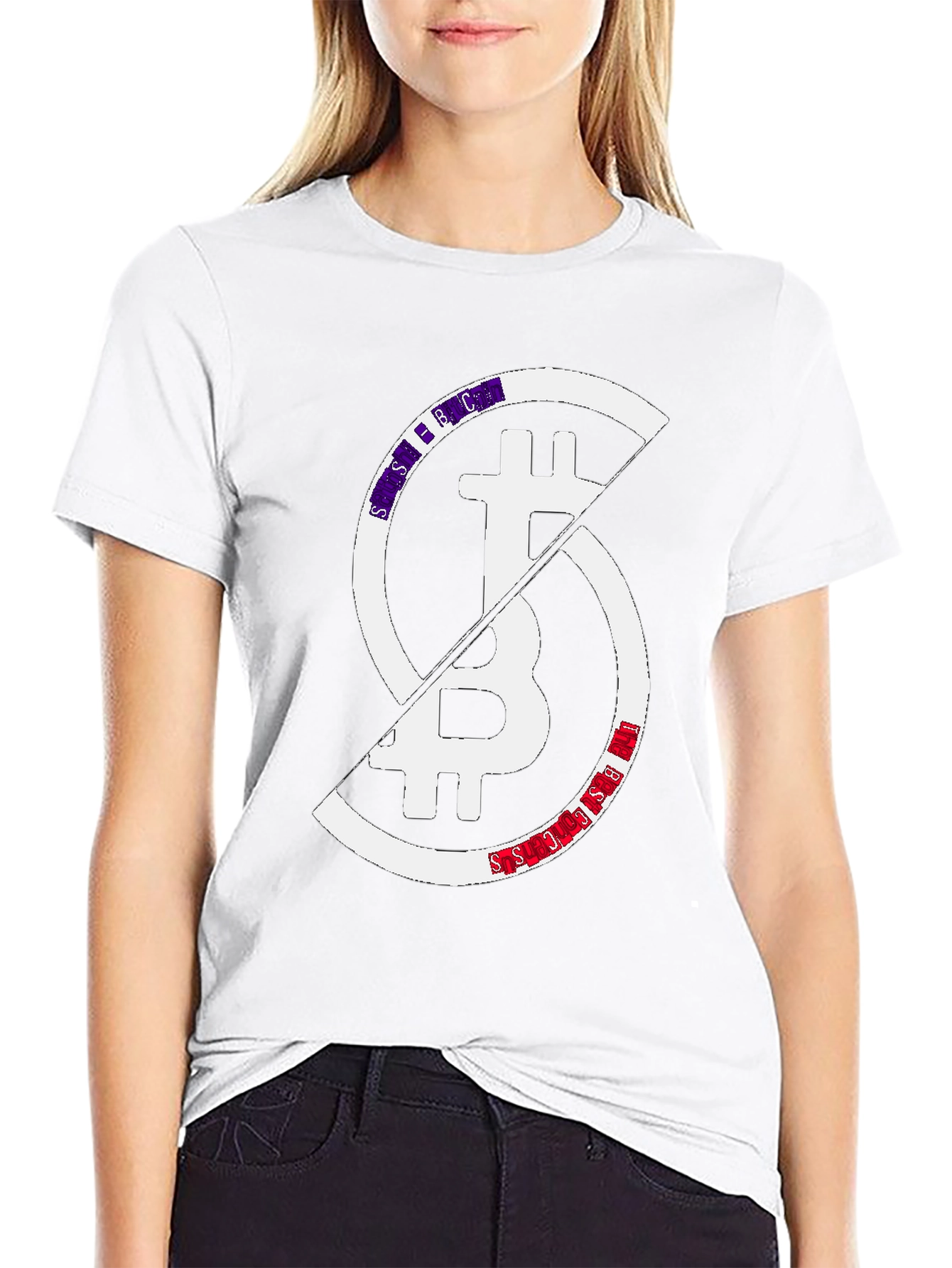 Bitcoin Block Split Graphic Tee