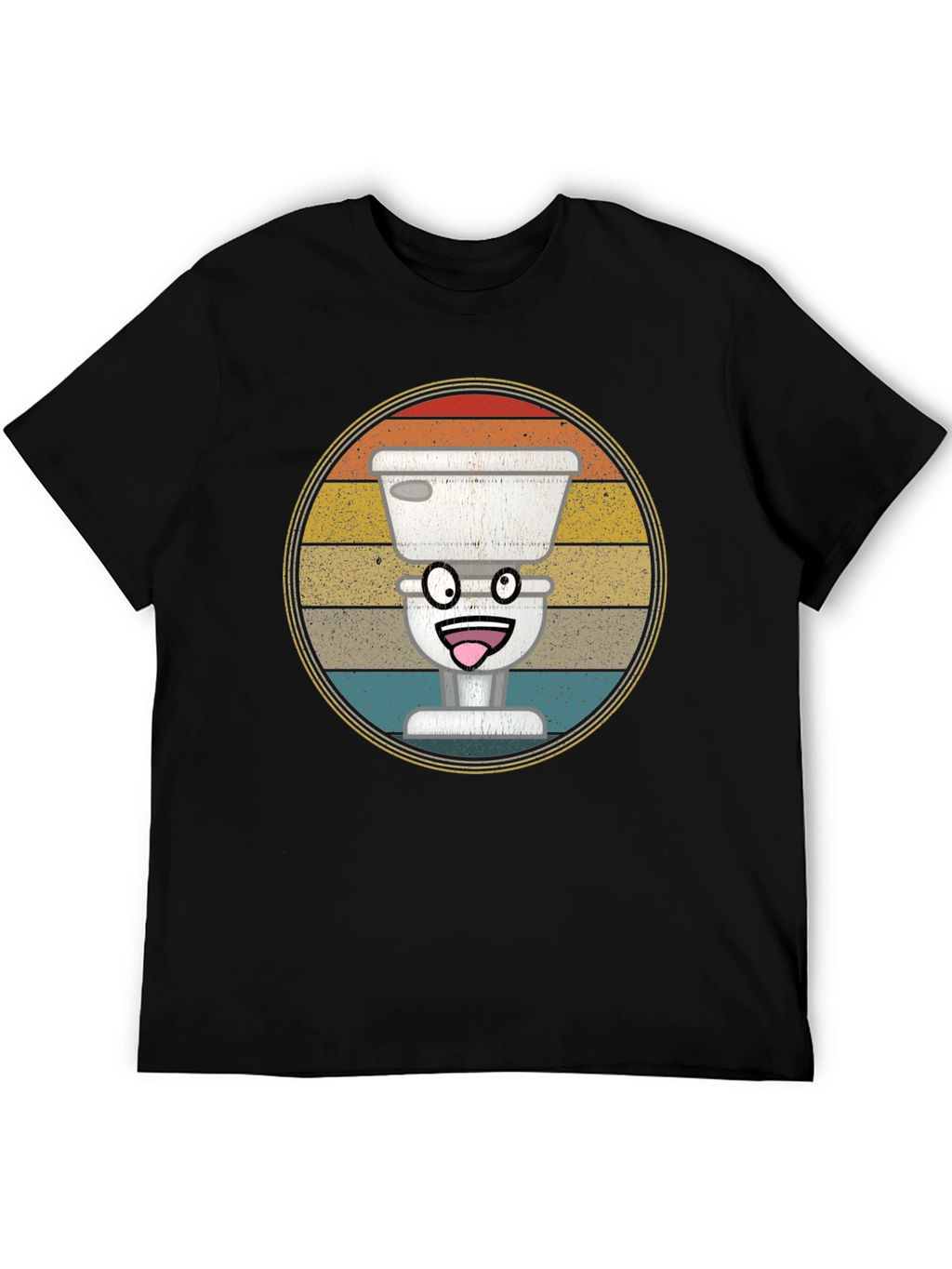 Funny Toilet T-Shirt - Retro Graphic Tee