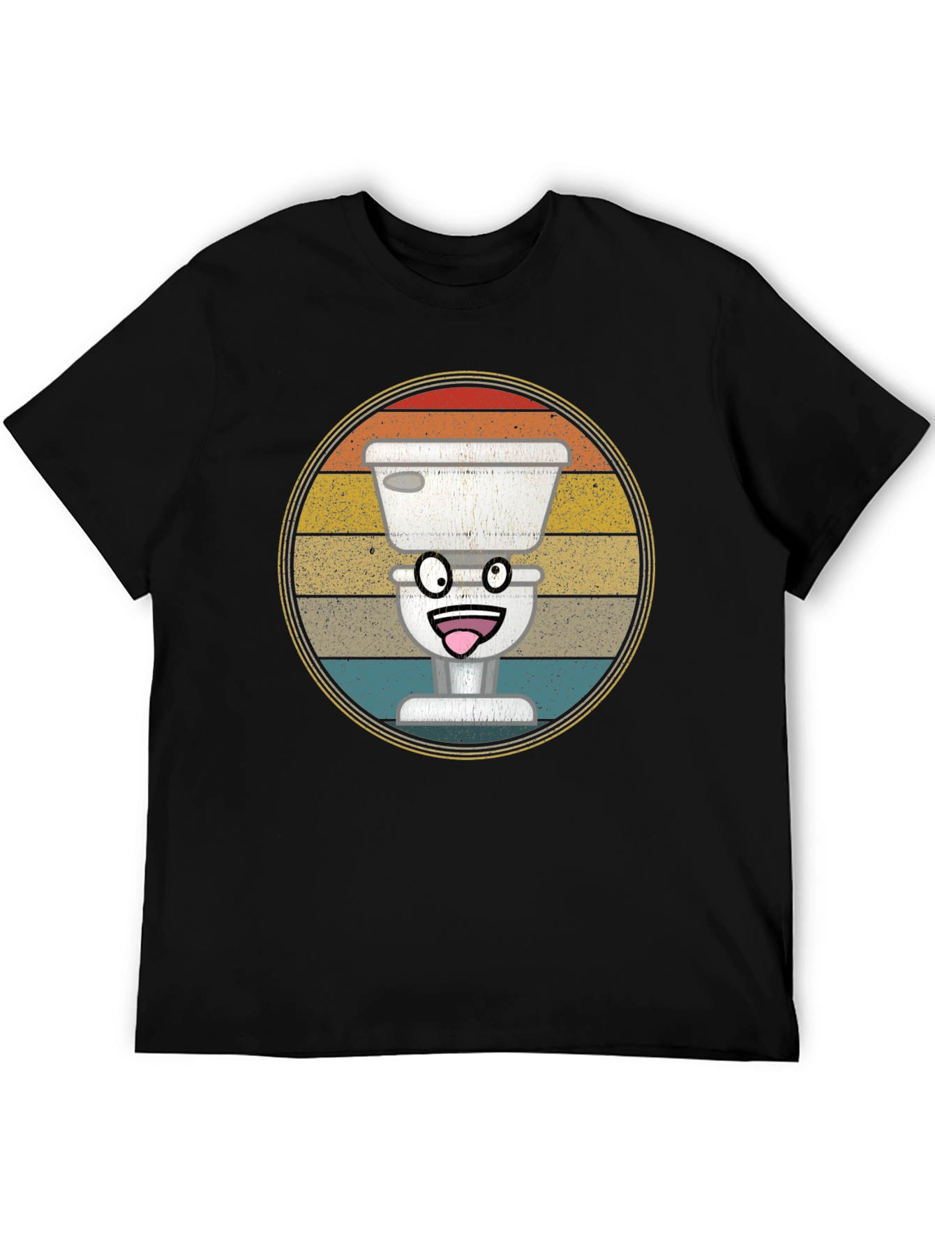 Funny Toilet T-Shirt - Retro Graphic Tee