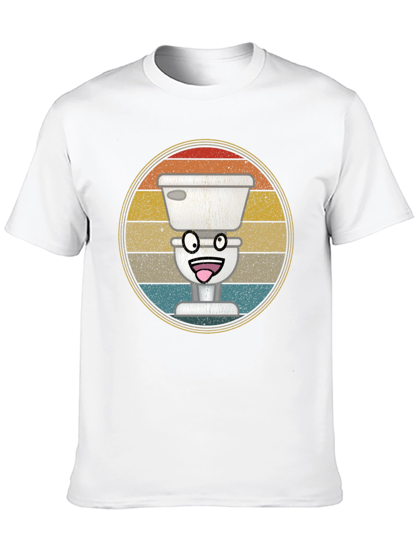 Funny Toilet T-Shirt - Retro Graphic Tee