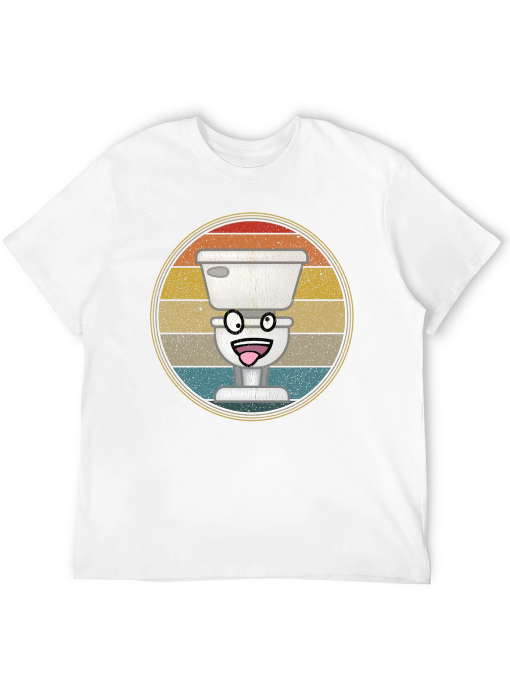 Funny Toilet T-Shirt - Retro Graphic Tee