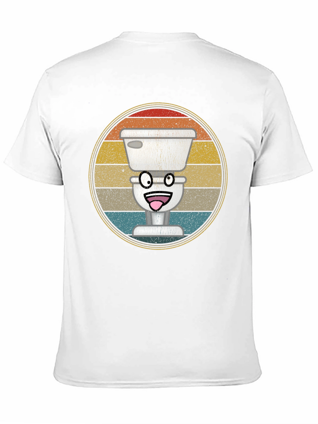 Funny Toilet T-Shirt - Retro Graphic Tee