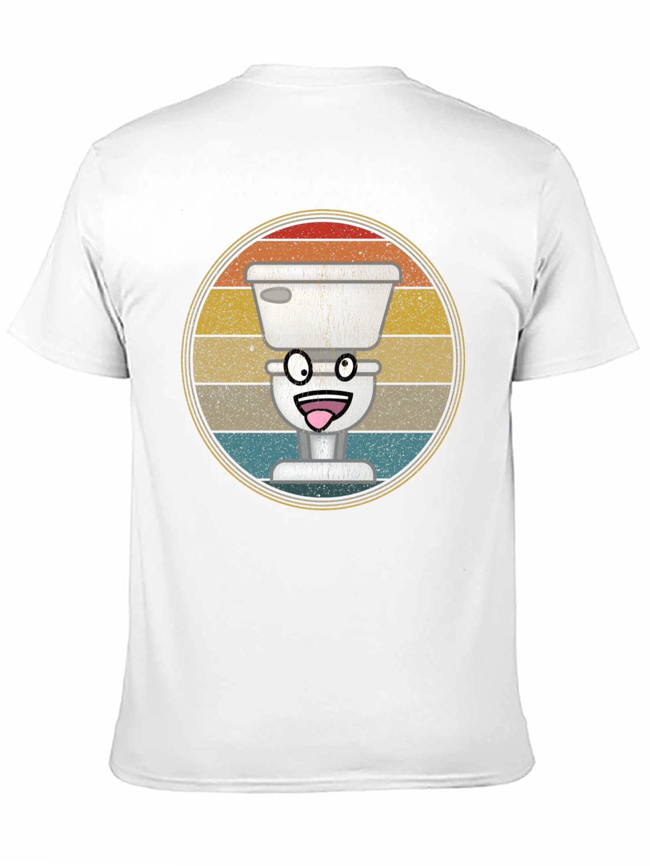 Funny Toilet T-Shirt - Retro Graphic Tee