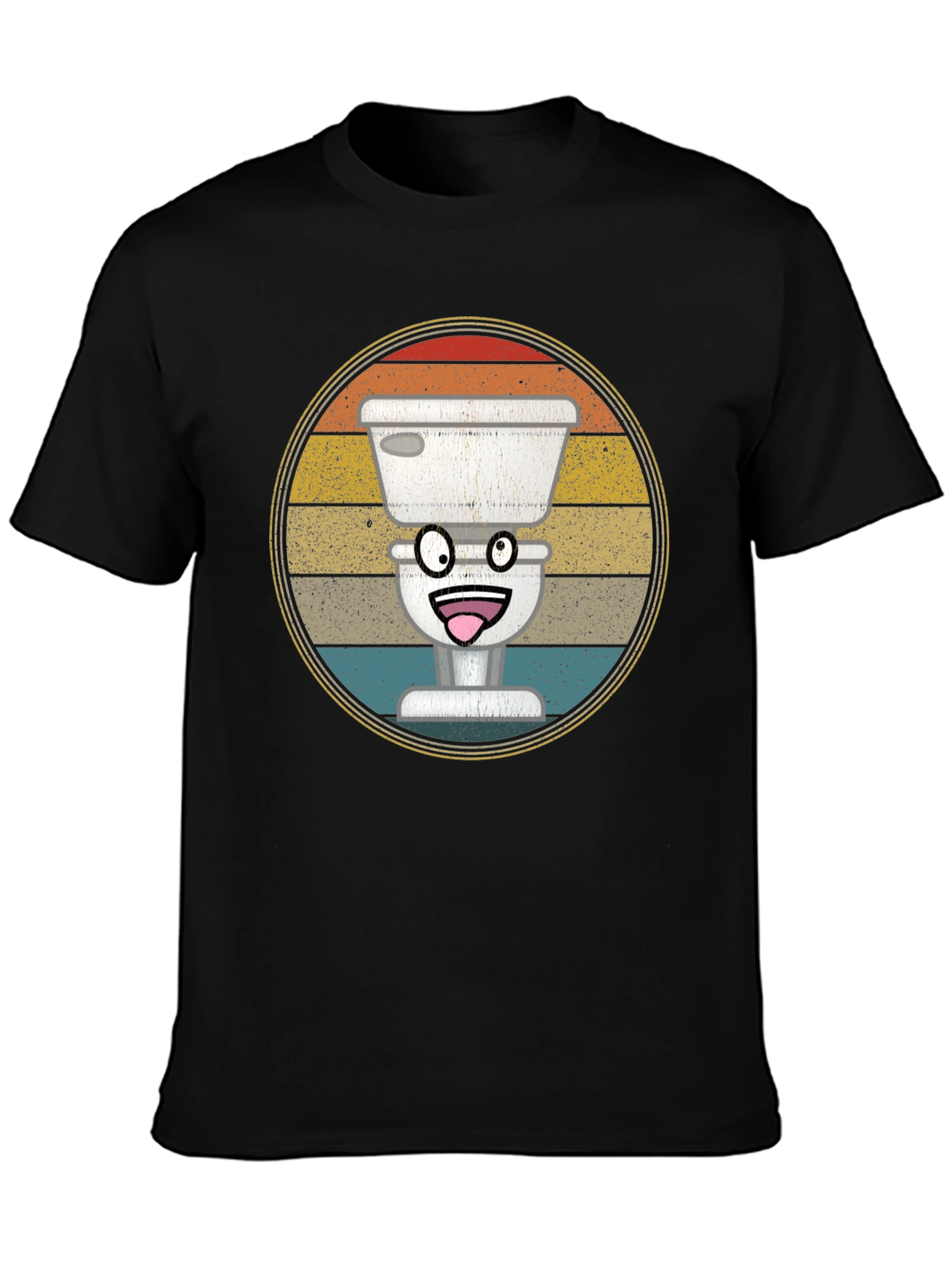 Funny Toilet T-Shirt - Retro Graphic Tee