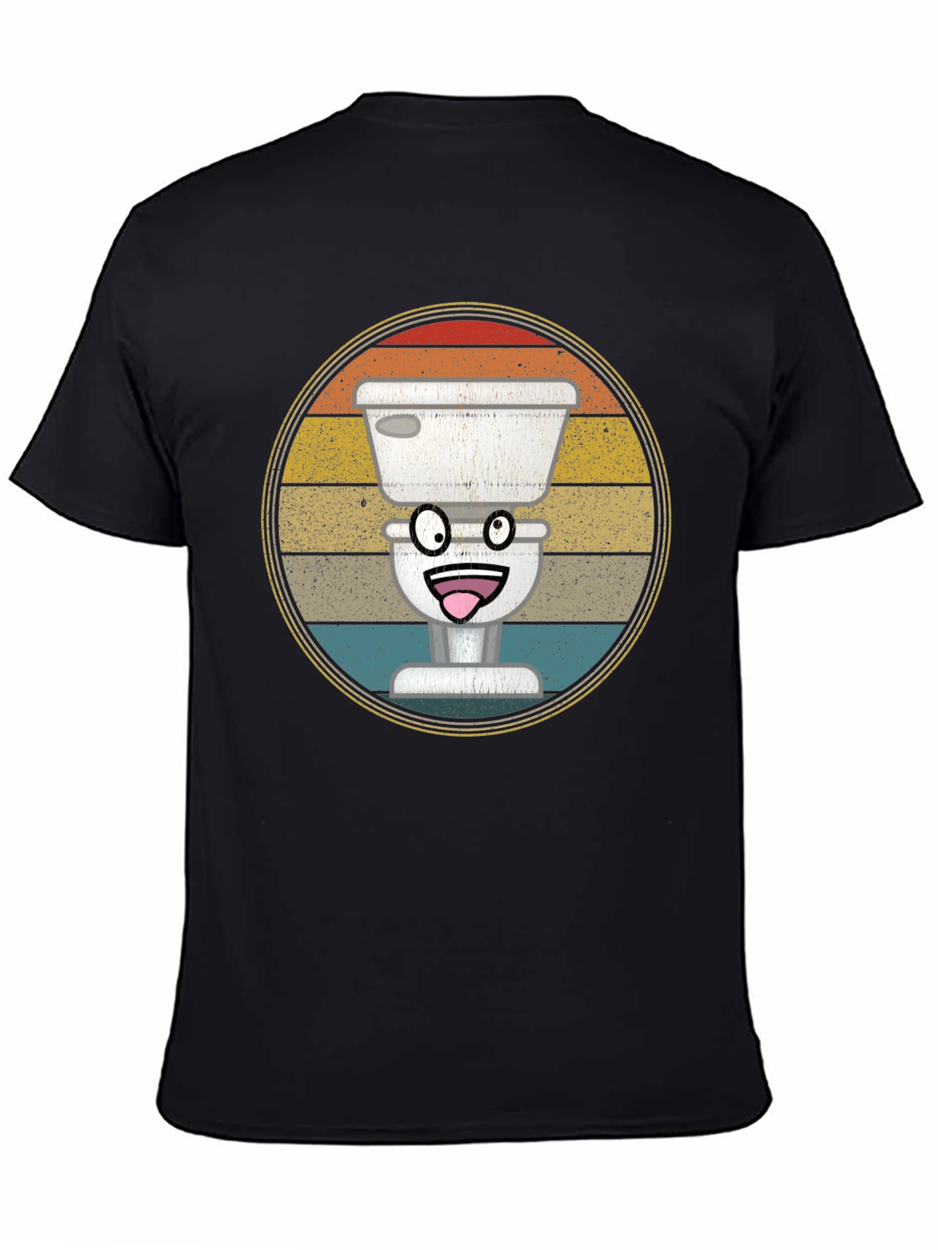 Funny Toilet T-Shirt - Retro Graphic Tee