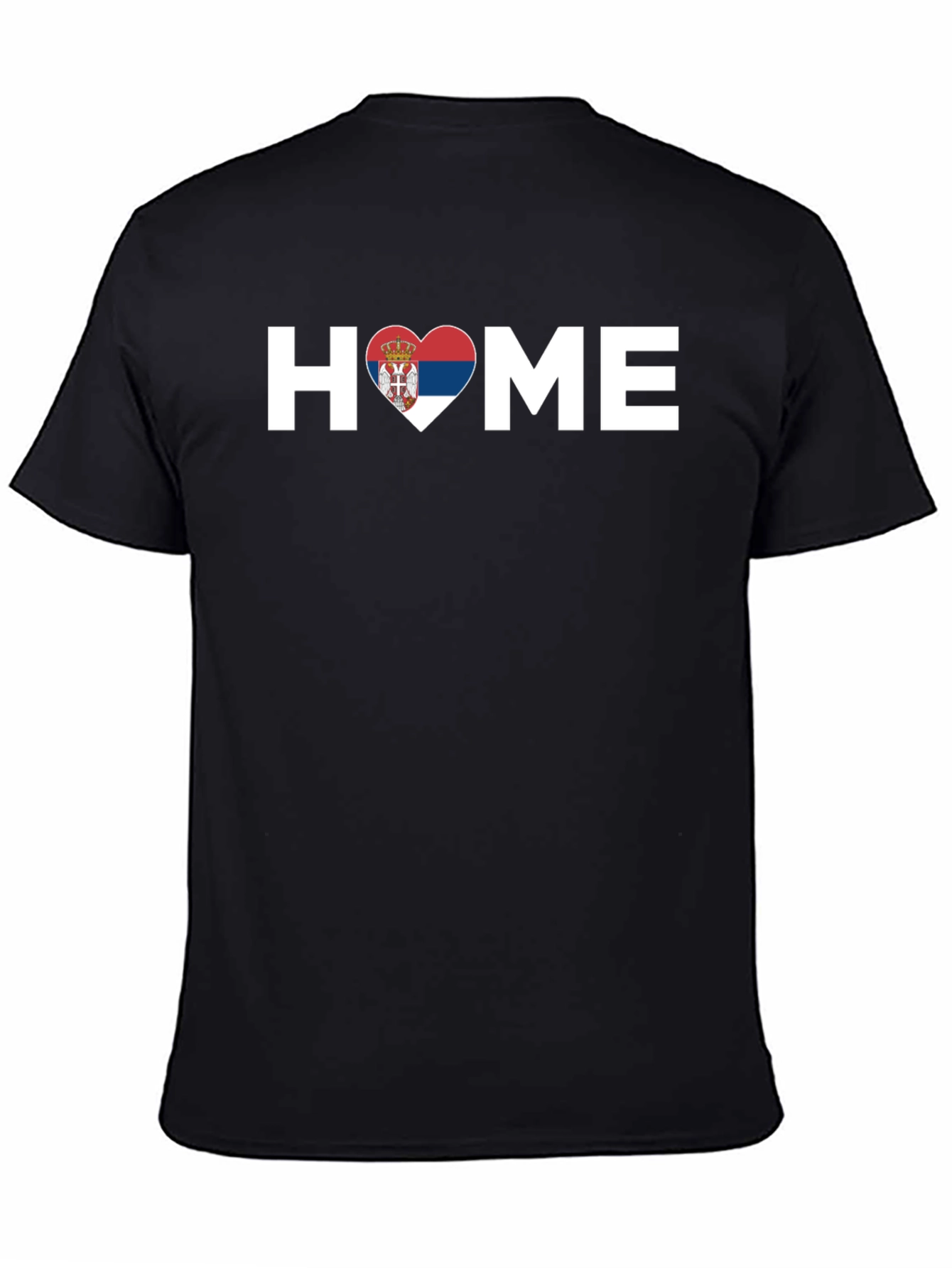 Serbia Home T-Shirt Serbian Flag Heart Design